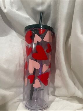 Starbucks 2026 Valentine’s Day Hearts Cold Cup Venti 24 oz Tumbler SC1